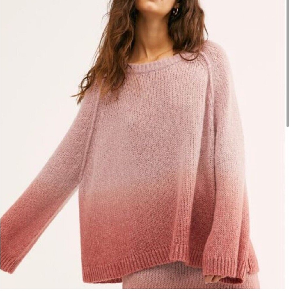 Free People Fade Away Ombre Pullover Sweater